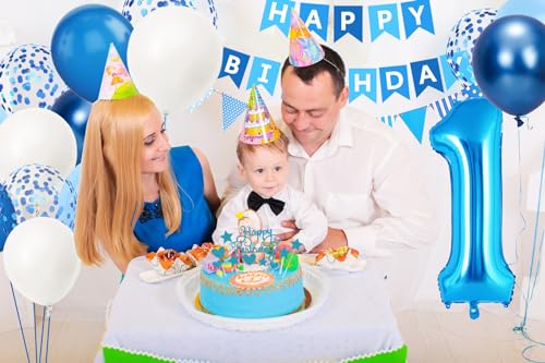 Miniatura 6 de Decoración Cumpleaños 30 Años Azul Para Hombre Y Mujer, Globos Y Accesorios Para Fiesta