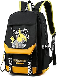 Casual DaypackAnime Luminous Backpack,School Backpack,Daypack Rucksack,For Cool Girls Boys Teens Outdoor Backpack (YELLOW)