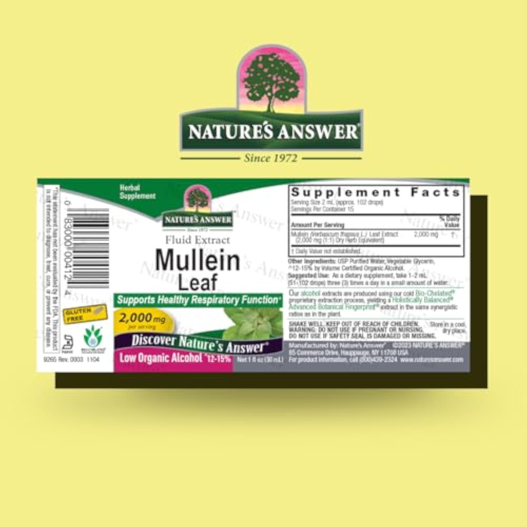 Mullein Leaf Nature's Answer, 1-Ounce
