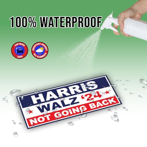 Tayta TAYTA-T1EEW5INM9 7.5X3.75) Magnetic Sticker Harris Walz 2024 Magnet Sticker Kamala Sticker Kamala Harris Not Going Back President Red Blue Magnet For Bumper thumb #3
