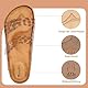 Torotto Damen Pantoletten Sandalen Leder Erwachsene Clogs Hausschuhe Arbeitsschuhe Bequeme Classic(Gelber Leopardenmuster,41 EU)