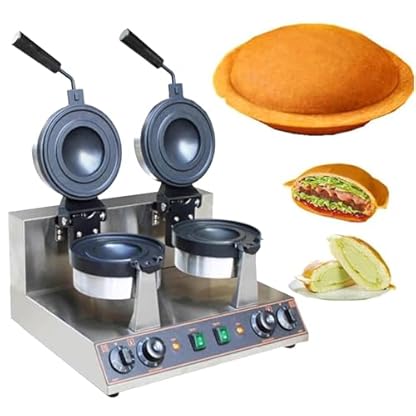 JJENXYYDS Eiscreme-Füllungs-Hamburgermaschine für die Küche zu Hause, kommerzieller Burgermaker, 5-Minuten-Timer Bubble Egg Waffles Baker Maschine 50-300 °C, für Bäckereien, Restaurants,B