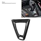 aqxreight Gear Shift Surround Trim Cover Forged Carbon Fiber Decor Replacement for M3 M4 F80 F82 2014-2019 LHD Fiber Anti‑UV Real and Forged F82 for Trim Replacement LHD F80 Base of Shift - Image 2