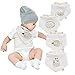 Bavoirs bandana bébé pour garçons et filles de 4 pack-100% coton bavoir bébé bandana bavettes