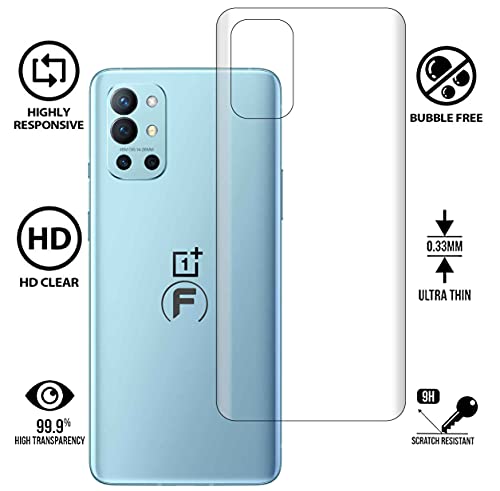 Image of FIRST MART - A BRAND WORTH REMEMBERING Back Screen Protector Compatible for Oneplus 9R - Crystal Clear Back Nano Edge to Edge 4 Layer Fiber Nano Guard