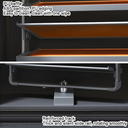 Pull Out Shoe Rack Rotating Shoe Cabinet Cabiner Rotate Rotating Shoe Storage Rack for Wardrobes Retractable，Pull-Out Shoe Rack,Space-Saving Shoe Rack Organizer, 360° Pull-Out Design for EAS