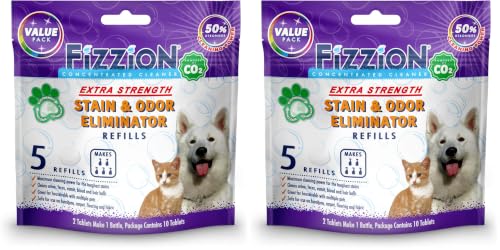 Image of Fizzion Pet Stain and Odor Extra Strength Eliminator (10 Tablets) 2 Pack