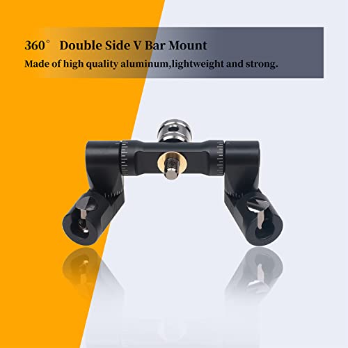 Perogen Archery Bow Stabilizer Double Side Adjustable V-Bar Mount Quick Disconnect For Recurve Bow And Compound Bow #TOP3