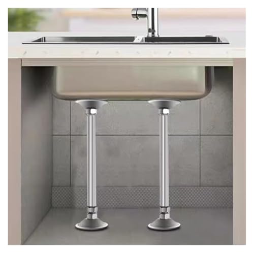 Support évier de cuisine réglable 51-66cm en acier inoxydable anti-rouille - 3