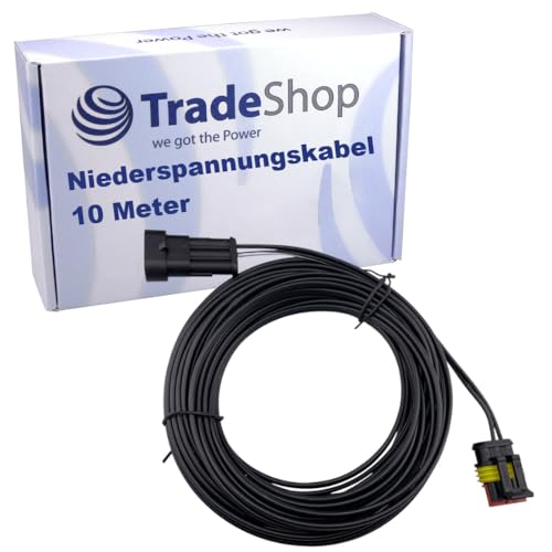 Trade-Shop Niederspannungskabel/Anschlusskabel/Ladekabel 10m kompatibel mit Gardena Robotic R38Li, R40Li, R45Li, R50Li, R70Li, R75Li, R80Li