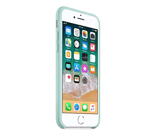 Image of REALCASE for iPhone SE 2022 Back Cover, Liquid Silicone Case Back Cover for Apple iPhone SE (3rd Generation) / iPhone SE 2020 / iPhone 8 / iPhone 7 (M Green)