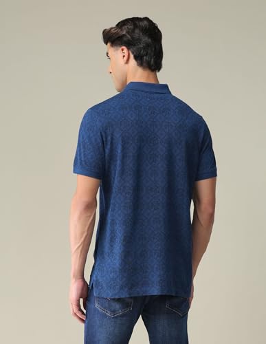 Image of U.S. Polo ASSN. Men's Slim Fit Cotton Polo T-Shirt, Ribbed Collar, Half Sleeves Casual Mens Tshirt for Men