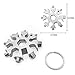 Snowflake Multi-Tool - 19-in-1 Stainless Steel Snowflake Tool with Keychain, Screwdriver, Bottle Opener, Compact and Portable for Outdoor Adventure and Daily Use