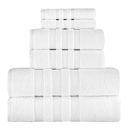 AROW9 - 6-teiliges Luxushandtuch-Set aus 100% türkischer Baumwolle Hand-, Wasch- & Bad- Premium Qualität dekorativ weich…