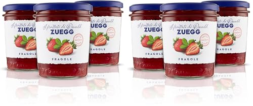 Zuegg, Confettura Extra di Fragole I Frutteti di Oswald - Contiene 50% di Frutta ogni 100 Grammi, Frutta Raccolta a Mano, Senza Glutine, Prodotto Vegano (3 x 320 grammi) (Confezione da 2)