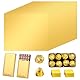 19 x 16cm 100 Stück Folie Papier Wrapper Goldene Aluminiumfolie Schokolade Verpackungen Bonbonpapier aus Folie Quadratisch Goldfolie Bonbonpapier für DIY, Dubai Schokolade, Süßigkeiten und Pralinen