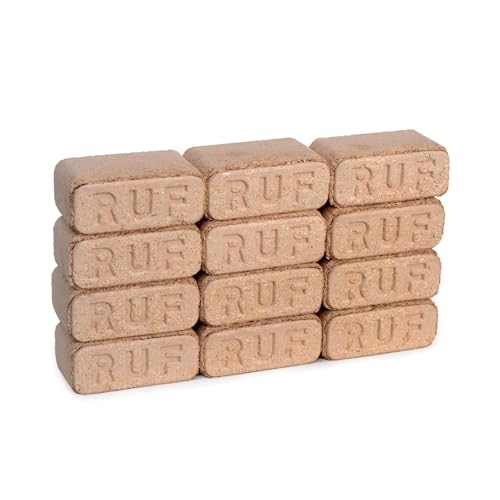 RUF BRIKETTS, 100{a100182798e2e5682ee9a00884a60b524e825c6820d43db7f77d81a01d0e653d} Buche – 10 kg Packung Hartholzbriketts – Kaminbriketts & Ofenbriketts – für Kaminöfen, Kachelöfen & Holzheizungen, Brennholz Briketts, Premium Holzbriketts RUF BRIKETTS, 100{a100182798e2e5682ee9a00884a60b524e825c6820d43db7f77d81a01d0e653d} Buche – 10 kg Packung Hartholzbriketts – Kaminbriketts & Ofenbriketts – für Kaminöfen, Kachelöfen & Holzheizungen, Brennholz Briketts, Premium Holzbriketts
