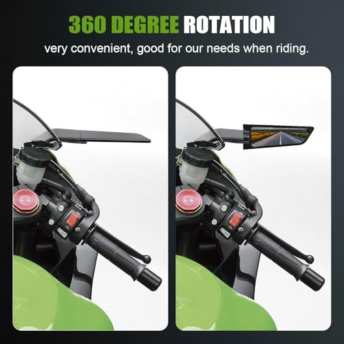 Rear View Mirror for Yamaha YZF R7 2021-2025 YZF R6 2017-2020 Side View Mirrors by OSNLEW - Image 3