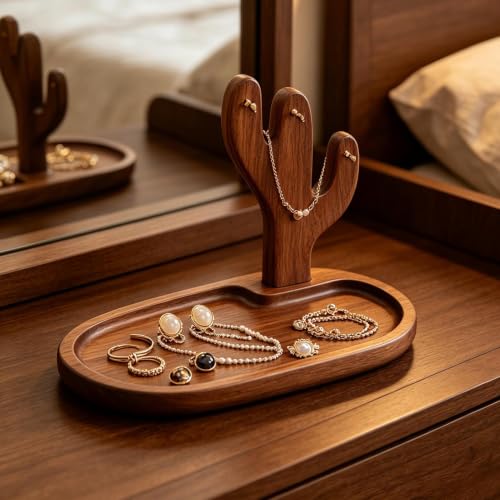 Organizador de madera para evitar perder llaves y gafas 4
