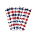 Red, White and Blue Kitchen Towels - 6 Pack, 30'x20' July 4th, Memorial Day, Veteran's Day or Labor Day Decor Kitchen Towels - Highly Absorbent, Patriotic, Vibrant Colors of Independence Day (6 Pack)