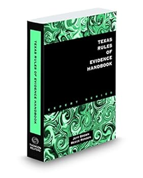 Paperback Texas Rules of Evidence Handbook, 2019 ed. Book