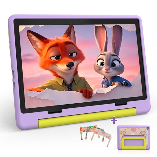 Laptok Children's Tablet 10 Inches, Android 14 Octa-Core Children...