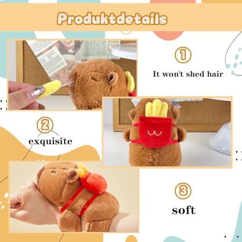 Image of Capybara Plush Toy, Soft Stuffed Animal, Cute Capybara Gifts for Girls and Boys, Perfect for Birthday Presents and Home Decor (25cm)
