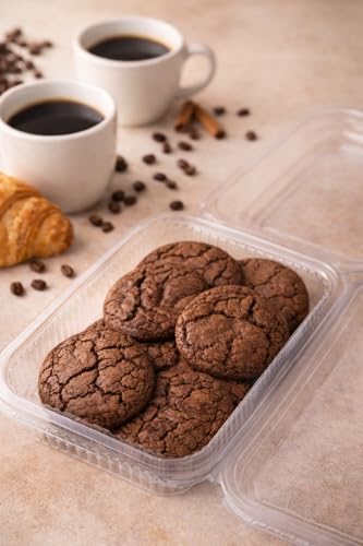 Image of MOM'S BAKERY Crunchy Sweet Brownie Cookies 200gm - Soft & Moist Texture, Homemade Chewy & Freshly Baked Snack Treats- Ideal for Gifting | T45 Flour, Butter, Sugar, Vanilla Essence | Eggless, No Maida, No Palm Oil, No Preservatives | Healthy & High Fiber for Cravings for Tea Time
