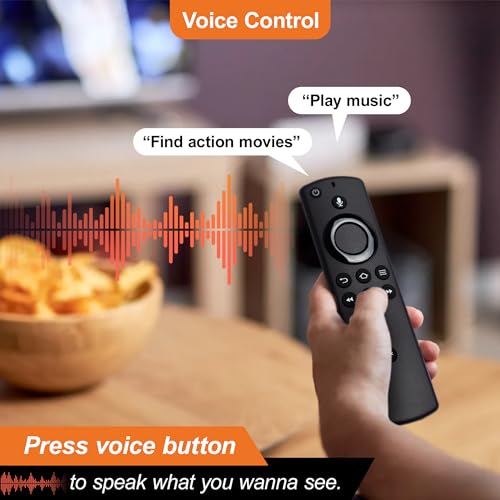 Controle remoto de substituição de voz adequado para Fire Smart TVs Stick (2ª geração), TV Stick 4K,