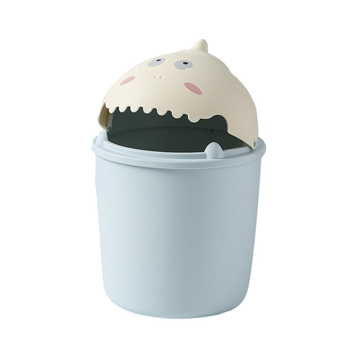 Cabilock 1Pc Adorable Cartoon Dinosaur Desktop Trash Can Compact Design for Easy Use for Home Office Bathroom Lightweight Trash Bin