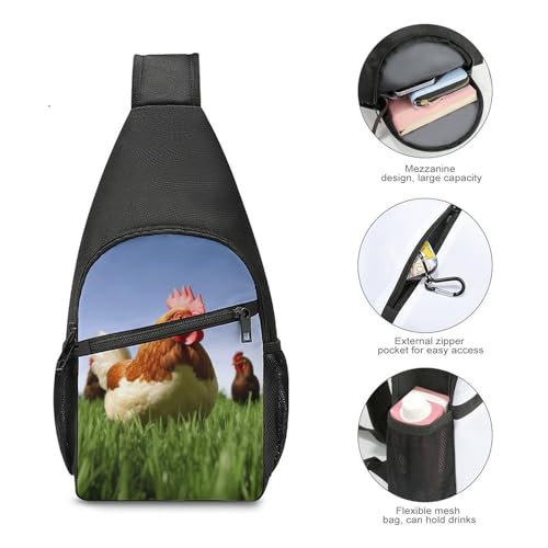 Bolso bandolera tipo sling para senderismo y uso casual miniatura 5
