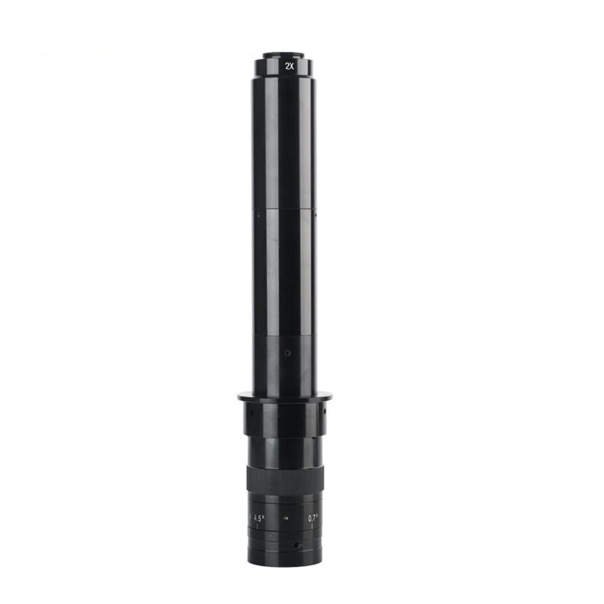 Microscope Kit 128X-820X Industrial Monocular Microscope Lens 2X Eyepiece 0.7X-4.5X Zoom Objective 25mm C-Mount Continuous Zoom Lens Microscope Lens Adapters
