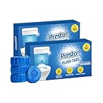 Presto! Flush Tabs | 800 Gram | 50 Gram | 8 Tabs X Pack of 2 | Prevents Stains, Removes Limescale | Toilet Flush Tank Balls
