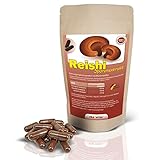 ERASVITAL Reishi Sporen Extrakt mit Olivenblatt-Extrakt (40% Oleuropein) 120 Kapseln, Vegan