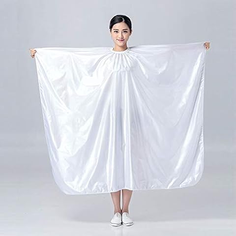Salon Professional Hair Styling Cape, Colorfulife Adult Hair Cutting Coloring Waterproof Hairdresser Pongee Wai Cloth Barber Gown Home Hairdressing Wrap,55"x63" (Silver) Cover