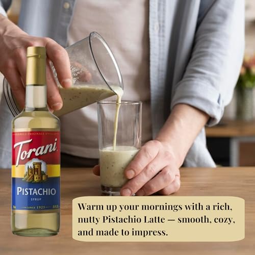 Jimoco® Syrup Pump Dispenser + Torani® Pistachio Syrup, 25.4 oz - Coffee Syrup Pump & Flavoring Bundle - image 2
