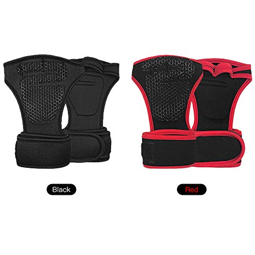Luvas Esportivas, Andoer Luvas de levantamento de peso Luvas de treino com envoltório de pulso integ