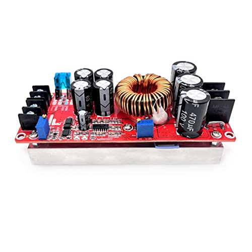 JZK Módulo de impulso de 1200 W 20 A CC convertidor de potencia de alta potencia CC a CC 10-60 V a 12-83 V voltaje de salida ajustable módulo de alimentación de placa de circuito escalonado