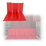 Stackable L-Type Flood Barrier – 5 pcs ABS Water Dam for Home, Garage, Warehouse & Commercial Use – No Tools Required, Multi-Purpose Flood Protection Panels,5 pcs