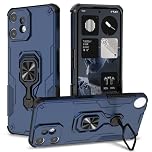 Btstring Case for Nothing CMF Phone 2 Pro, Military-Grade Shockproof Phone Case, Heavy-Duty Personalised Case with Metal Stand, Compatible with Magnetic Car Holder, Blue