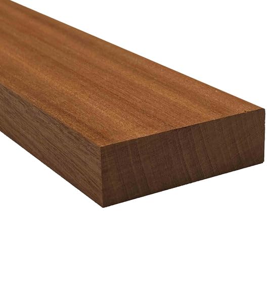 Exotic Wood Zone | Sapele Wood Electric/Bass Guitar Neck Blanks | Luthier Tonewoods | Tonewood Suppliers (36" x 4-1/2" x 1", Sapele)