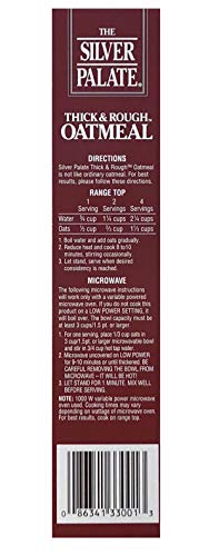The Silver Palate Oatmeal, Thick & Rough, 14-Ounce Box (Pack of 4)