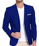 AIBUYTA Mens Suit Jacket Slim Fit 2 Button Casual Royal Blazer for Men Business Suits Blazer Sport Coats for Prom Homecoming XXL