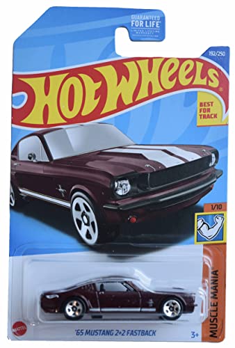 Hot Wheels 65 Mustang 2+2 Fastback Muscle Mania 1/64 miniatura 1
