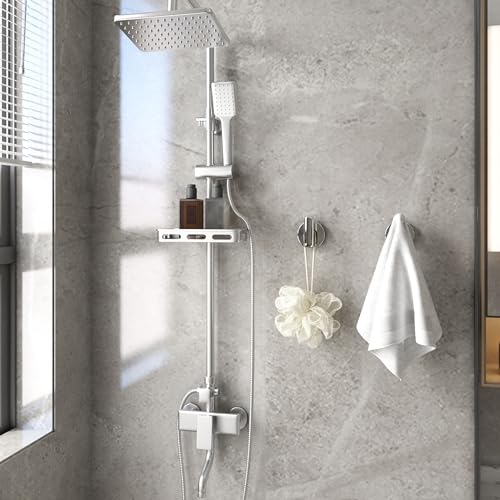 image for Homagic 4 Pack Bath Towel Hooks, Wall Mount Towel Holder Chrome Finish