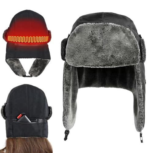 Bonnet chauffant homme avec 3 réglages de température veste de tête
