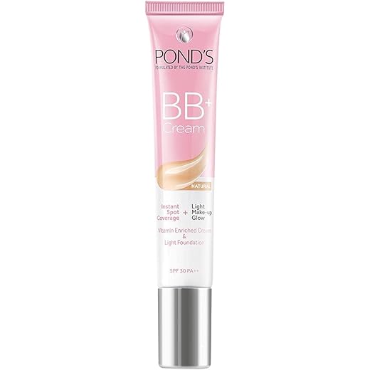 POND'S BB+ Cream|| Instant Spot Coverage + Light Make-up Glow|| Natural 18g