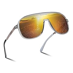 Grey Frame and Gold Lens