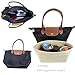 Lckaey Purse Organizer Insert for Le Pliage Handbag tote bag Insert Organizer1012khaki-L