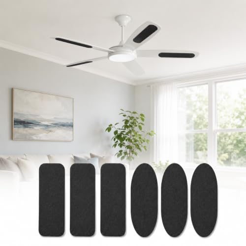 Image of 6Pcs Fan Filter Dust Guard, Fan Filter Pad, Dust Collector Mat for Household Ceiling Fan Blades
